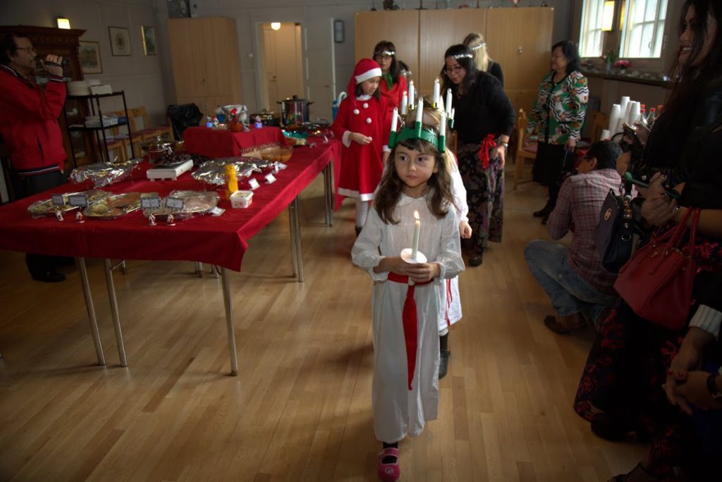 Kereta Lucia, atau Luciatåg. Dokumentasi KBRI